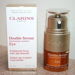 Clarins Double Serum Eye Firming & Hydrating Concentrate 0.68oz /20mL Full Size